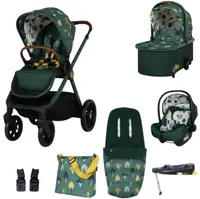 Cărucior pentru bebeluși 3 în 1 Cosatto - Giggle 4 + geantă și sac + bază IsoFix, Faraway