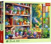 Puzzle Trefl din 500 piese - Dimineață de primăvară în seră