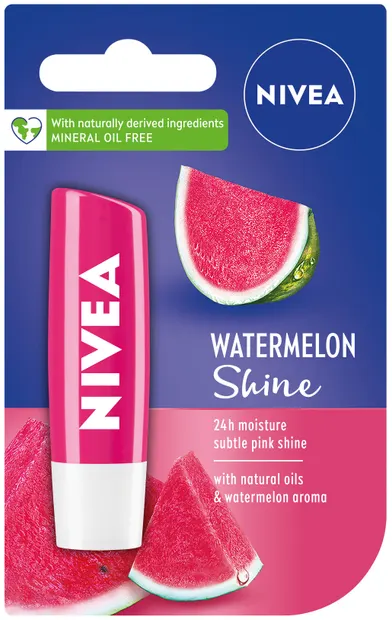 Nivea Balsam de buze Watermelon Shine, 4.8 g