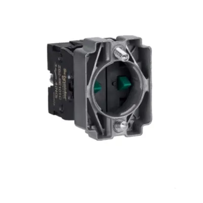 Contact cu corp de buton si elemente de fixare, Easy Harmony XB2, metal, terminale cu surub, 2NO