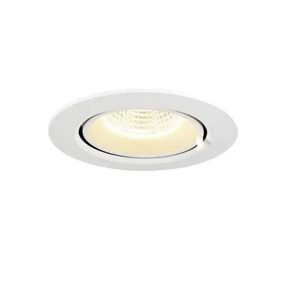 Spot incastrat, GIMBLE IN 68 Ceiling lights, white Indoor LED recessed ceiling light, white, 4000K