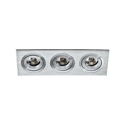 Terni Pro square / 3-fach 50W aluminium brushed IP20
