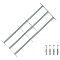 Grilaj de siguranță pentru ferestre cu 3 bare transversale 700-1050 mm