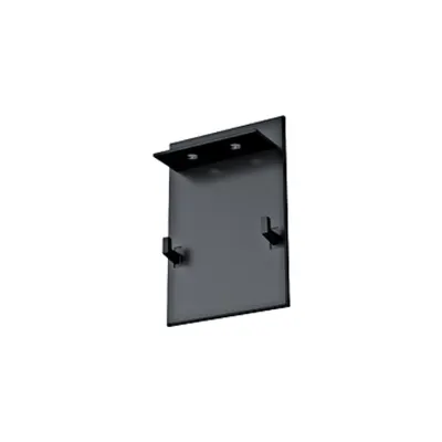 End cap black anodised for Linear Profile Small