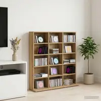 vidaXL Dulap pentru CD-uri Stejar Artizanal 96 x 23,5 x 97,5 cm