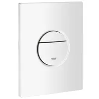 Placa de actionare WC Grohe Nova Cosmopolitan 38765SH0, dubla spalare, reversibila, 156 x 197 mm, Alb