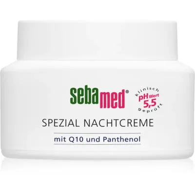 Sebamed Special Night Cream with Q10 and Panthenol crema regeneratoare de noapte cu coenzima Q10 75 ml