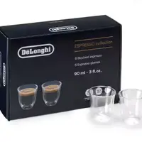 Set 6 pahare DeLonghi Espresso DLSC300 6x90ml Sticla termorezistenta, Transparente