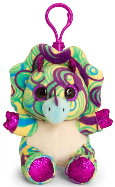 Jucarie de plus cu clips pentru rucsac Jucarii Keel - Dinozaur, 12 cm