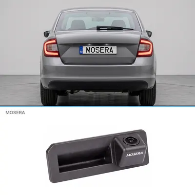 Cameră marșarier Skoda Rapid 2013+ în mâner AHD 1080P NTSC MOSERA