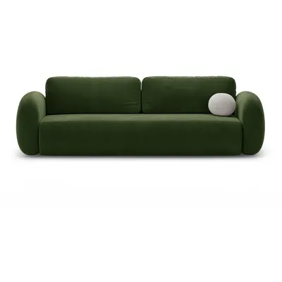 Canapea verde extensibilă/cu spațiu de depozitare cu tapițerie din catifea 262 cm Tonale – Cosmopolitan Design