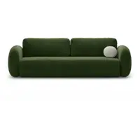 Canapea verde extensibilă/cu spațiu de depozitare cu tapițerie din catifea 262 cm Tonale – Cosmopolitan Design