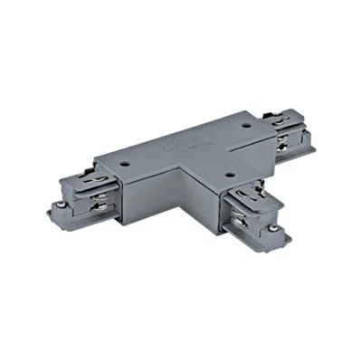 3-phase T-Connector surface, plastic, right silver