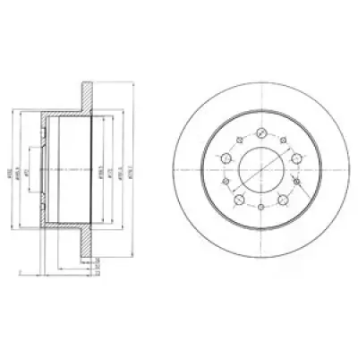 Disc frana DELPHI BG4061