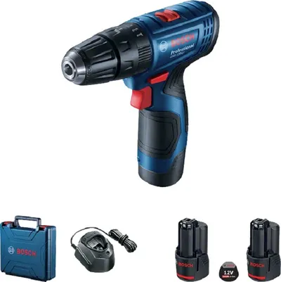 Șurubelnită cu acumulator Bosch - Professional GSB 120-LI, 2 x GBA 12V 2.0Ah