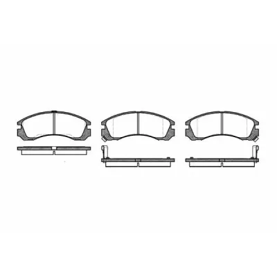 Set placute frana, frana disc REMSA 0354.02