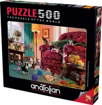Puzzle Anatolian din 500 piese - Pisicuțe obraznice