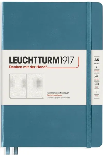 Agenda Leuchtturm1917 A5 - Medium, albastru inchis