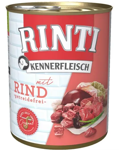RINTI Kennerfleisch Beef hrana umeda pentru caini, cu vita 800 gr