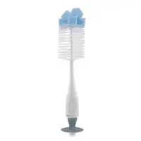 Perie de curatat biberoane tetine si cani cu ventuza pentru fixare moonlight blue