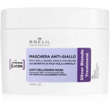 Brelil Professional Anti-yellowing Mask mască împotriva tonurilor galbene pentru părul blond şi gri