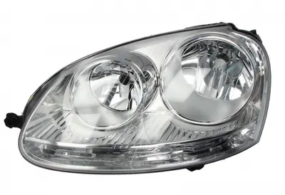 Far stanga (H7, reglaj electric, cu motoras, fundal cromat) VW GOLF V, JETTA III