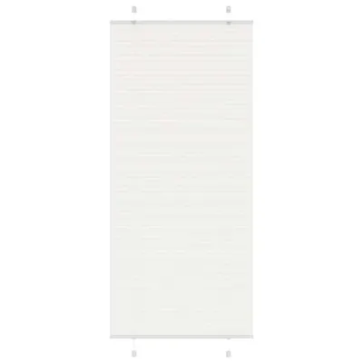 vidaXL Jaluzea plisată alb 95x200 cm Lățime țesătură 94,4cm poliester