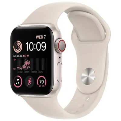 Apple Watch SE 2022, GPS + Cellular, Aluminium 40mm N/A Starlight Ca nou