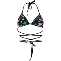 Top baie femei Puma Swim Women Wrap Triangle 1p, Negru