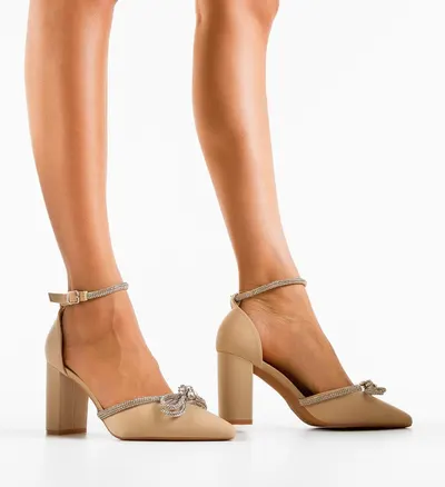 Pantofi cu toc Lester Bej 2
