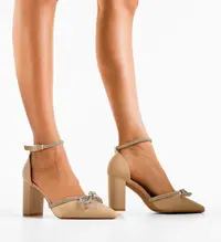 Pantofi cu toc Lester Bej 2