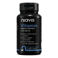 Vitamin Complex Natural C+D3+Mg+Se 60 cps, Niavis