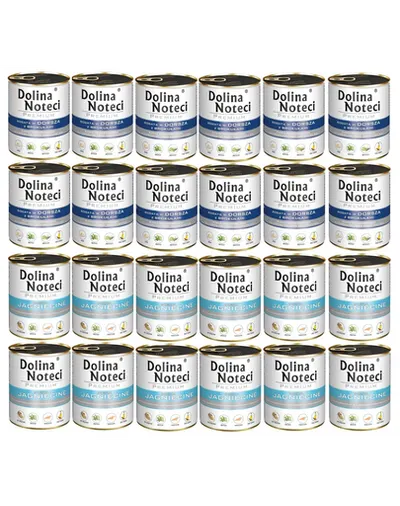 DOLINA NOTECI Mix mâncare câini Premium 24x800g cod cu broccoli și miel