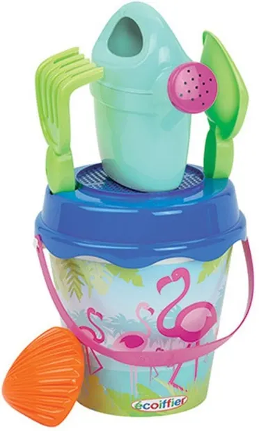 Galetusa pentru nisip Ecoiffier - Cu flamingo, 5 piese