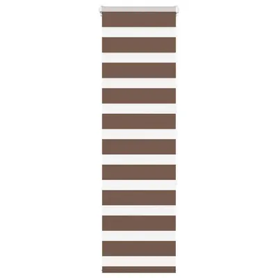 vidaXL Jaluzea tip zebra maro lățime țesătură 35,9 cm poliester
