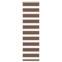 vidaXL Jaluzea tip zebra maro lățime țesătură 35,9 cm poliester