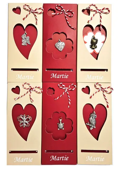 Set Mărțișoare handmade Premium în Cutii Individuale "Martie" - Colecție Engros