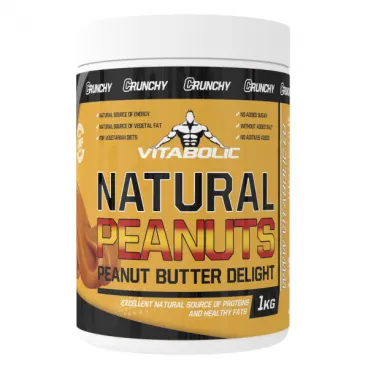 Natural Peanut Butter Smooth, 1kg, Vitabolic
