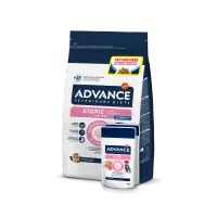 Advance Veterinary Diets Dog Atopic & Food Sensitivity Mini, Pastrav, 1.5 kg + 2x Advance Veterinary Diets Dog Atopic Derma Care, 150 g