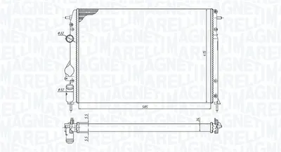 Radiator Motor (manual) Potrivit Dacia Logan, Logan Mcv; Renault Logan I, Megane I, Megane I Classic, Megane I Coach, Scenic I 1.4-2.0