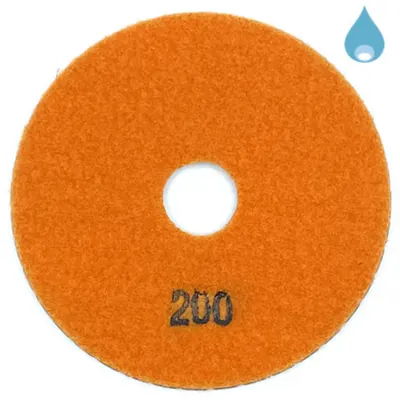Paduri / dischete diamantate pt. slefuire umeda #200 Ø100mm - DXDY.WETPAD.100.0200