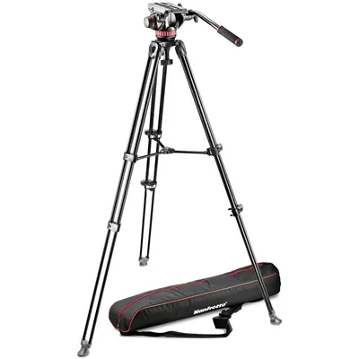 Trepied video Manfrotto - MVK502AM-1, 70.5-156cm, negru