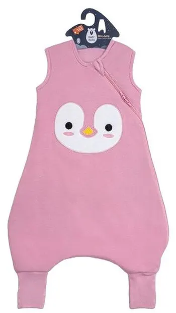Sac de dormit cu picioare BabyBliss - BlissJump, Tog 2.5, 6-18 luni, Penguin Pink