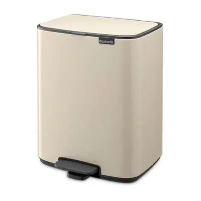 Coș de gunoi bej cu pedală din oțel 12 l Bo – Brabantia
