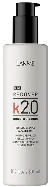 Lakmé К2.0 Șampon cu peptide biomimetice pentru reparare moleculară, 300 ml