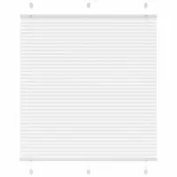 vidaXL Jaluzea plisată alb 120x100 cm Lățime țesătură 119,4 cm
