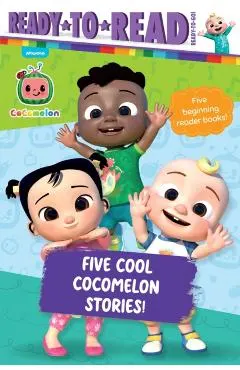 Five Cool Cocomelon Stories!: I Like School!; This Is the Way We Play; The Balloon Boat Race!; Hide-And-Seek Fun!; Cece Has a Little Cat