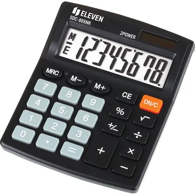Calculator Eleven - SDC-805NR, 8 cifre, negru