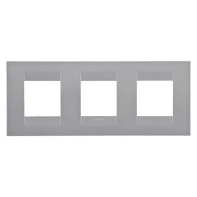 Placa ornament CProiector HORUS GEO International - IN PAINTED TECHNOPOLYMER - 2+2+2 modul HORIZONTAL - TITANIUM - CProiector HORUS