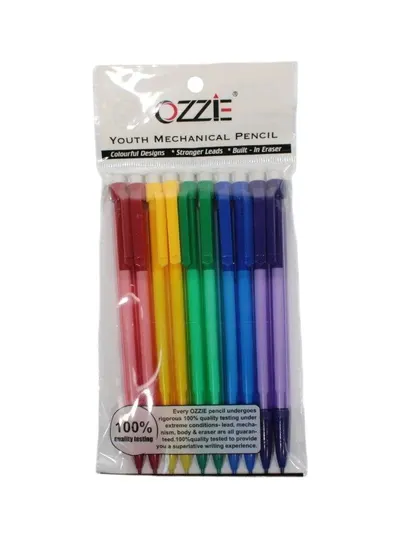 Creioane mecanice Engros cu guma de sters, 10/set OZ9012, 0.7 mm